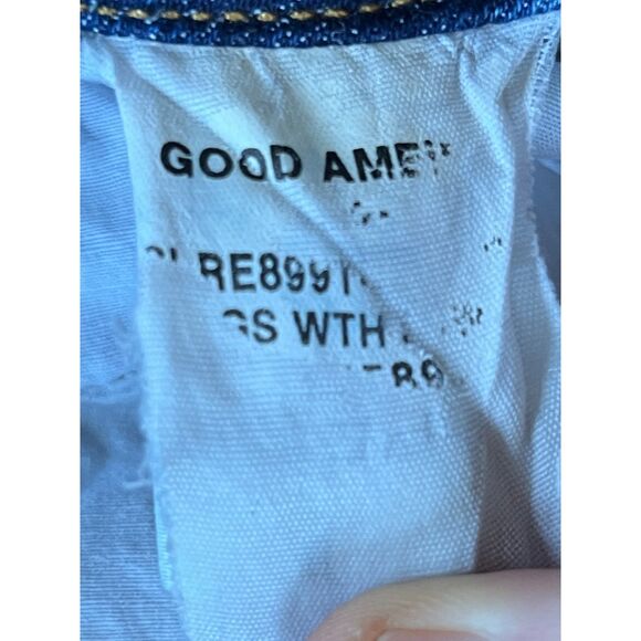 GOOD AMERICAN Blue Denim Good Legs Distressed Hem Jeans Pants Women's Size 29 - Picture 3 of 11